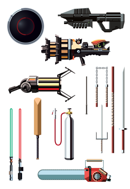 herochan:  Famous Weapons Created by Daniel Nyari 