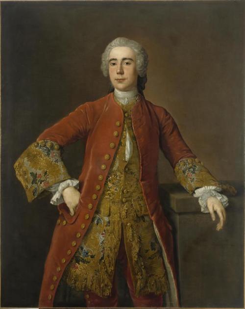 history-of-fashion:1741 Stephen Slaughter - Portrait of John Rogerson(National Gallery of Ireland)