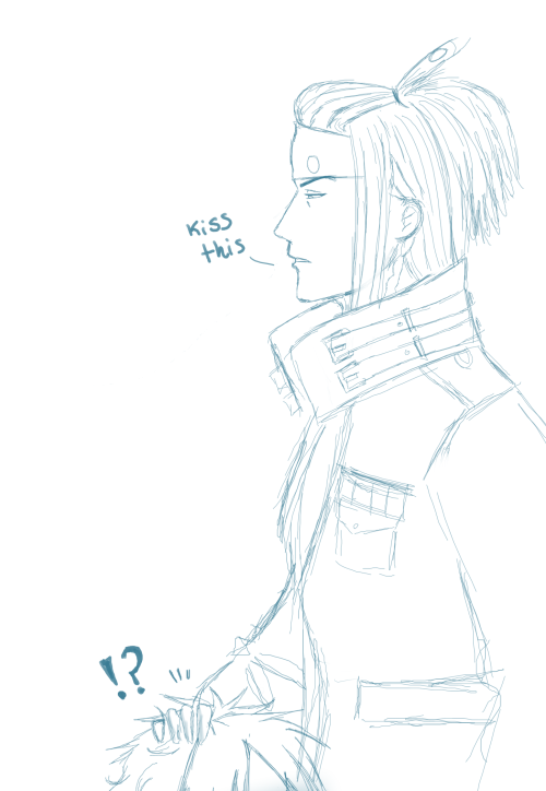 ladykirschtein:  Mink what are u doing Mink  sthap  He only wanted to give love  ◕︵◕    