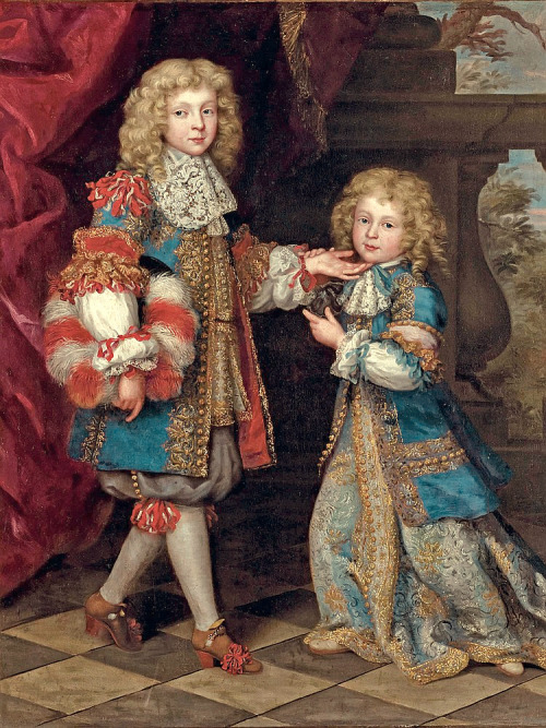 Portrait of two brothers by Henri Gascar (1635 –1701)