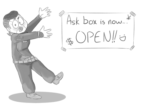 ask-oku: Jan jan~! The ask box is open!! Nice to meetcha everyone, thanks for havin’ me~I’ll be doin