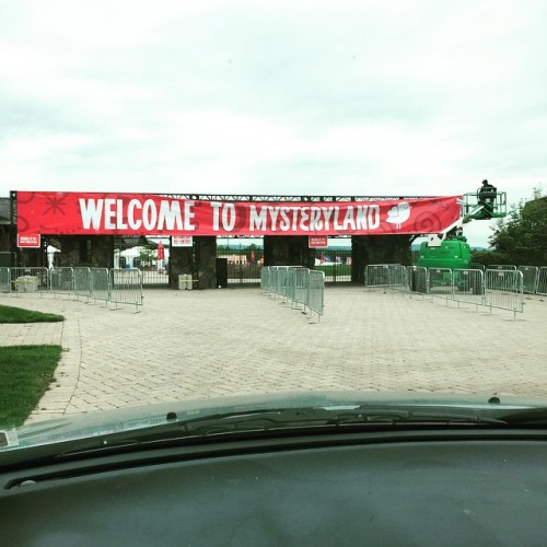 Pulling into #Mysteryland! Helping kickoff the madness to come this weekend by spinning the media/pr