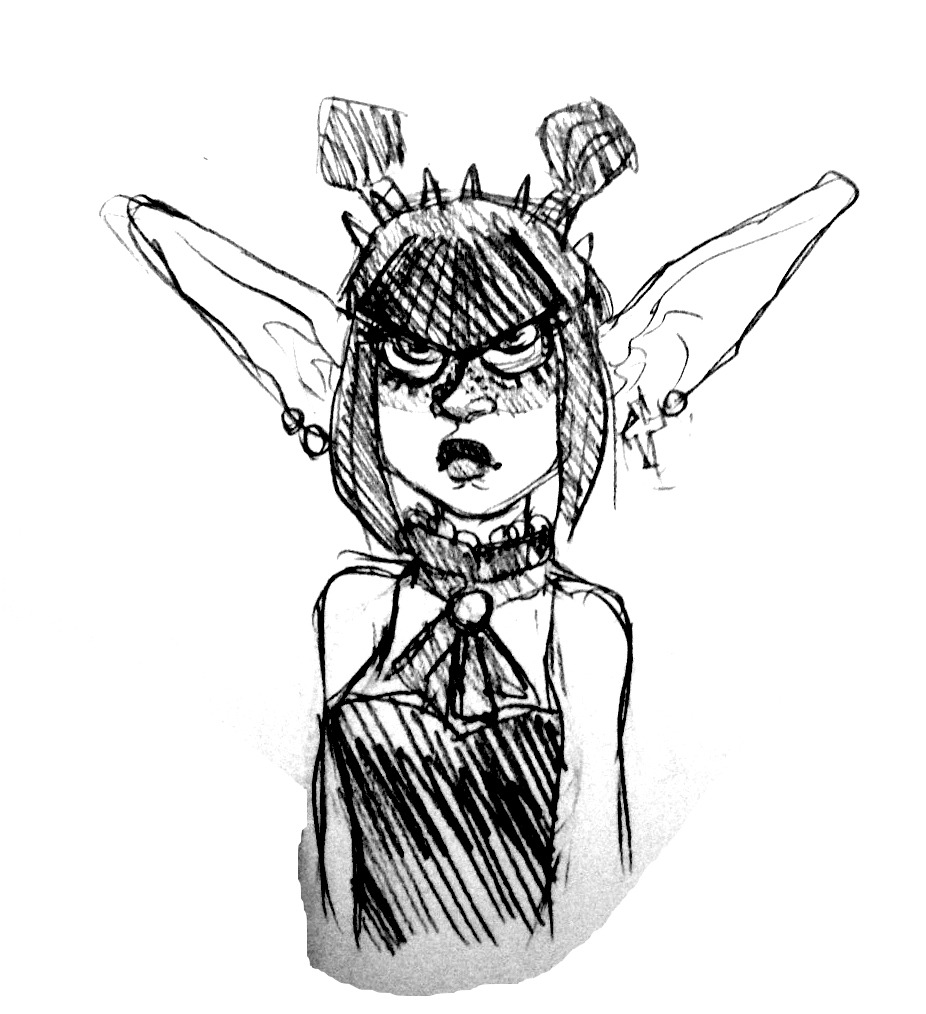 buttart: figured i’d repost these, visual development of my pastel goth goblin