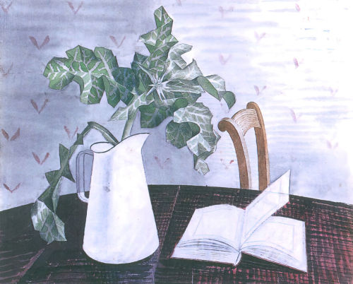 unsubconscious:  Eric Ravilious, ‘Still Life with Acanthus Leaves’, watercolour, 1938.