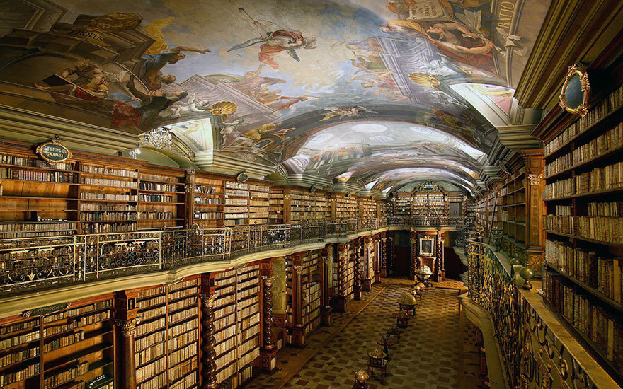 culturenlifestyle:  Baroque Czech Library is the Most Beautiful Bibliotheca in the