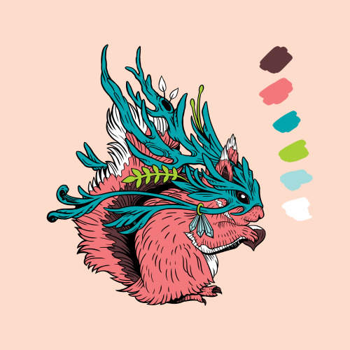 I&rsquo;ve spent the weekend redrawing this little guy to make it more simplified for pins. &nbs