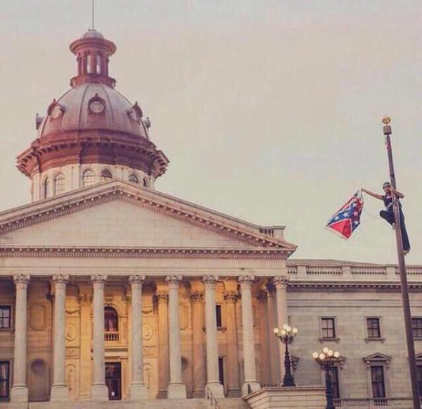Brittany “Bree” Newsome, a BLACK WOMAN, removes the confederate flag!