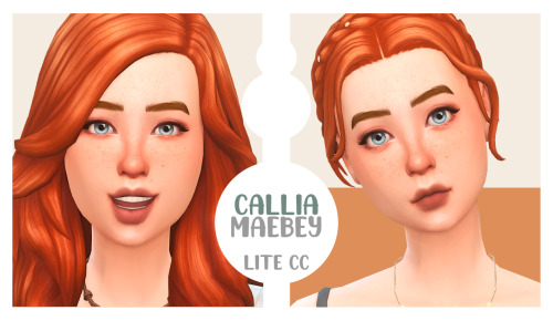 CALLIA MAEBAY - TOWNIES MAKEOVER (LITE CC)Just giving some love to the crazy phone girlOrigin ID: Ma