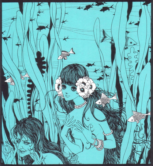 ignissannat:  “The Little mermaid” illustrations by Junichi Nakahara