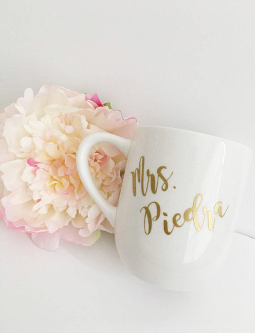 Personalized Coffee Mug //HappilyChicDesigns