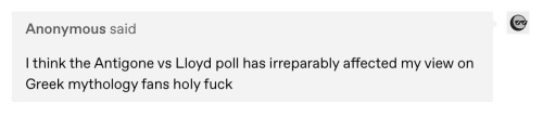 @antigone Fandom Are We Actually Fucking Doing This.