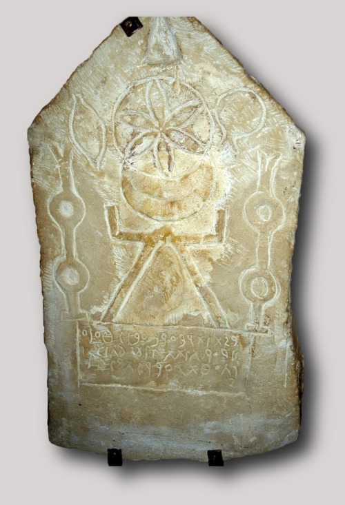 dwellerinthelibrary:Stele of the goddess Tanit. At the Bardo National Museum, Tunis.