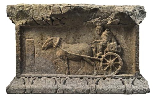 romegreeceart:Relief of a Roman funerary monument* Trier, early third century CESource; Rheinisches 