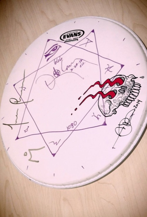 Signed TOOL drumhead thanx to joseph bergeron adult photos