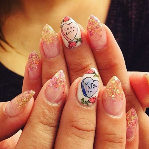 TRU LUV decals on @c0ralmarie by @thesethingstaketime available now at nailpopllc.com/shop 