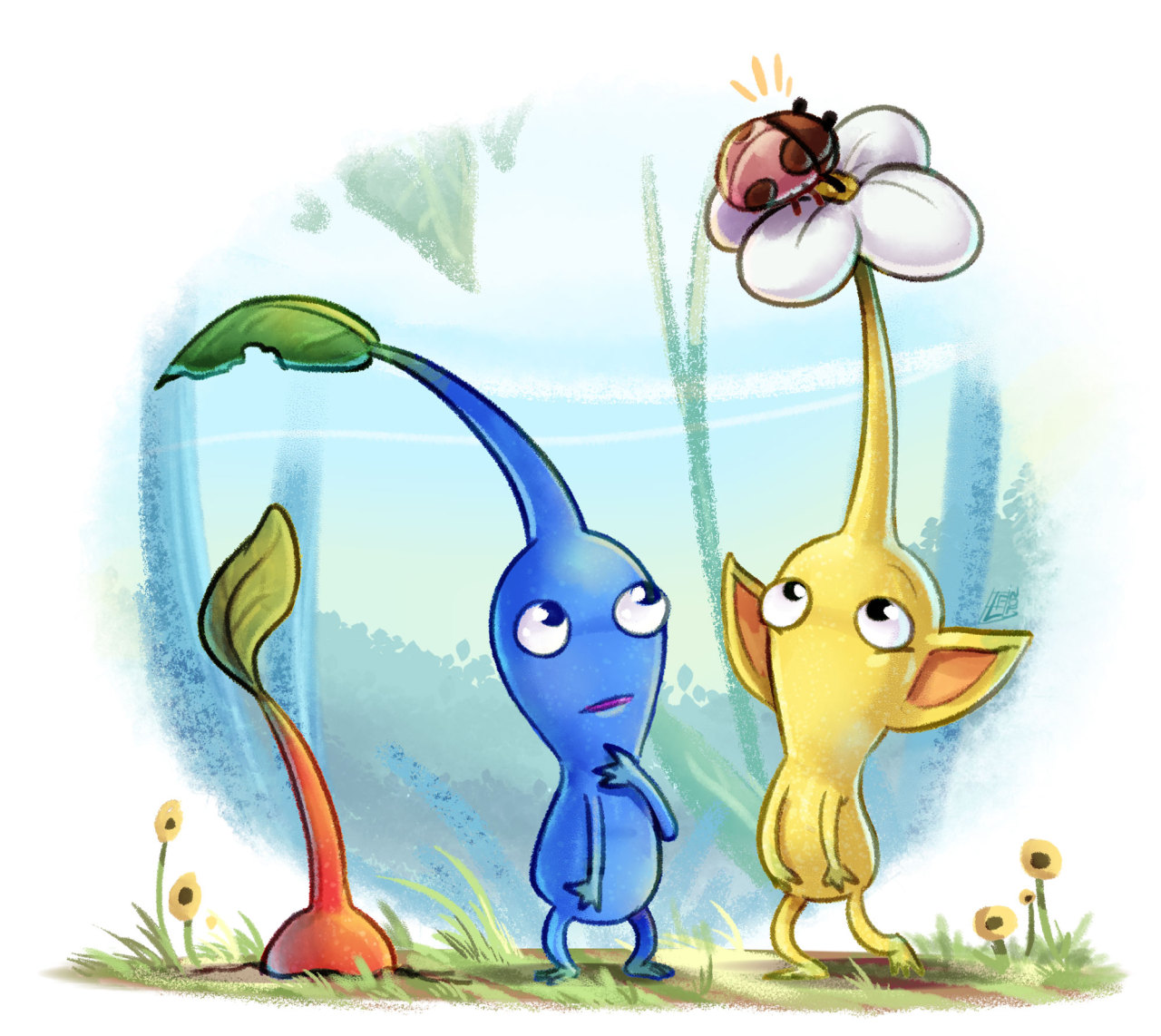 With Pikmin’s 20th anniversary and the release of Pikmin Bloom, I wanted to draw a little something.
Man, times flies so fast. Pikmin doesn’t have a lot of games, but they’re really good ones.
Pikmin © Nintendo
Artwork made by me.