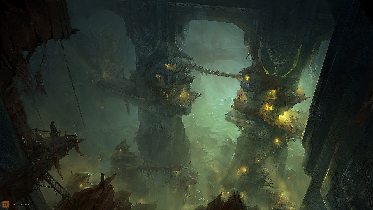 theamazingdigitalart: The amazing concept art of  Ilya Nazarov for Lord of the Rings: