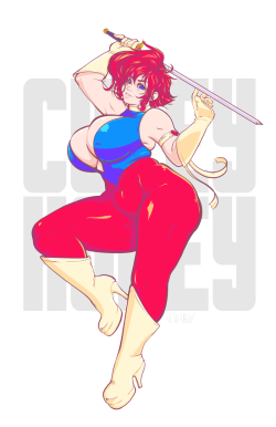 rollin-in-the-debu:I finished it! I’ve loved Cutey Honey since forever and I never had the courage to do fanart of her. I love my Sailor Moon, but Cutey is the queen magical girl!