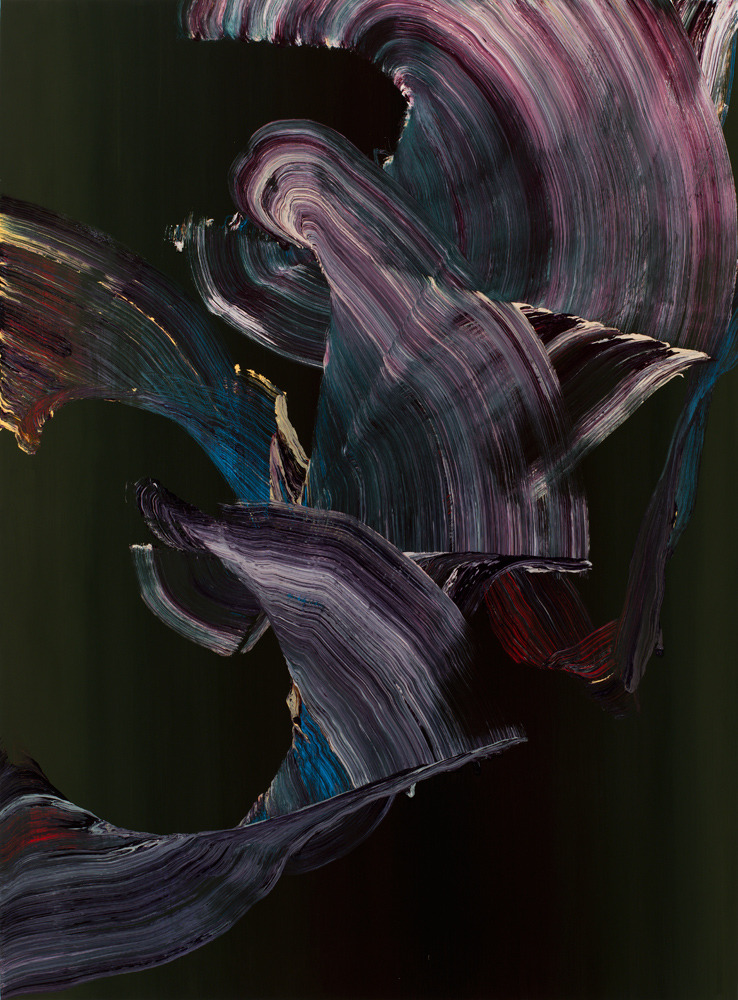 sfmoma:   SubmissionFriday:   Jeremy SzopinskiThe Flight #4Oil on board64″ x