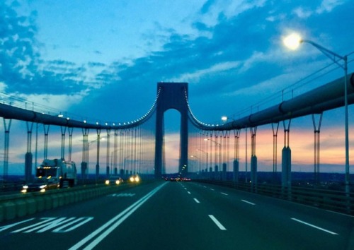 Driving out of Brooklyn headed home Verrazano Bridge , easiest way for me to relax a good drive and 