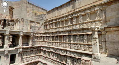 indiastreetview:Rani-ki-vav (the Queen’s Stepwell) is a UNESCO World Heritage Site located in Patan,