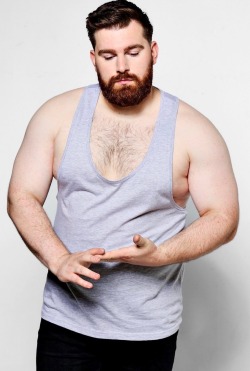 hotguyarchive:  The guy who models for boohooMAN’s big &amp; tall range is FIT
