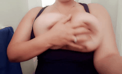 thenaturalsnextdoor:  my-sexy-wifey:  Tonight… I will be sliding my throbbing cock right in between her beautiful titties. Fucking them until her smile is wet with my cum. #uponherrequest #shelovestowatchmecum #natural34F  TheNaturalsNextDoor.tumblr.com
