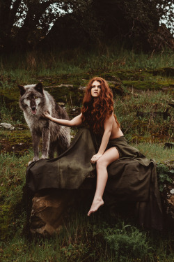 cyrenarose:  “Of Freya and Fenrir”