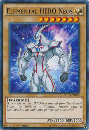 yugiohcardsdaily:Elemental HERO Neos“A new Elemental HERO has arrived from Neo-Space! When he initia