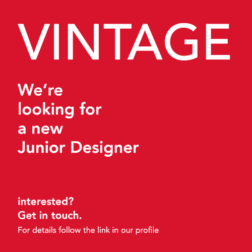 vintagebooksdesign: We’ve a position open in the VINTAGE design team for a Junior Designer. Th