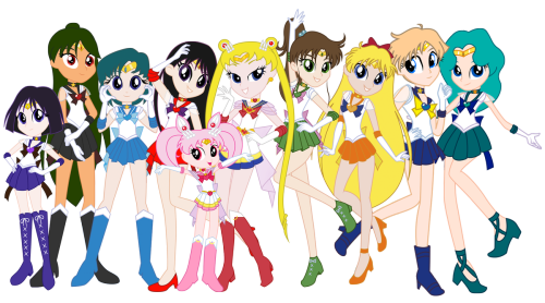 daikenkki:Sailor Senshi/Guardians in Equestria Girls by Lhenao