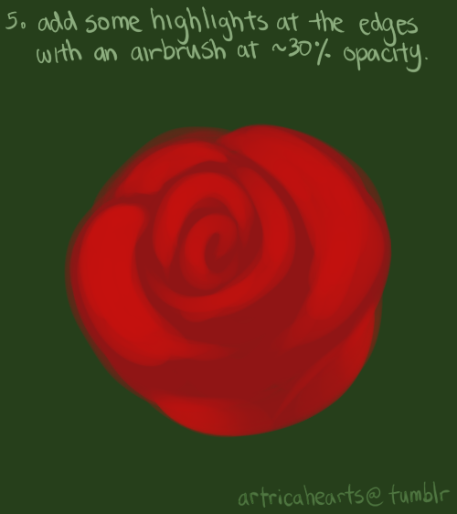 artricahearts:    Sorry for the lack of decent updates! Here’s a quick tutorial I whipped up from a thing I’ve been working on. Painting roses simplified! (They’re actually a breeze to draw)  