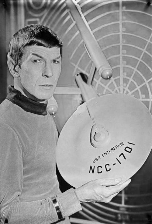 gar-trek:beyondspock:Spock modeling for Starfleet’s Science Officer of the Year calendar yes B)