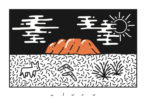 1080sam:  Uluru digital print