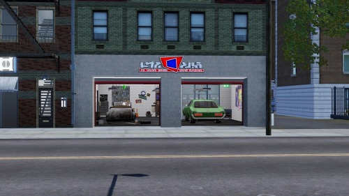 autumnsaladsims:Mike’s Auto RepairSince I only use Boroughsburg’s base camp when I&rsquo