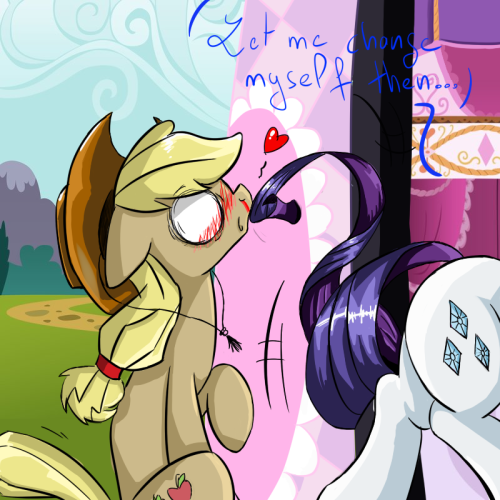 askmademoisellerarity:   PART 1  PART 2  PART 3 / ???   The Story arc Continues with one of my favorite blog http://asklyingapplejack.tumblr.com/ I have tried a new coloring Style, can you guys tell me your opinion hey? So i hope you like it hey