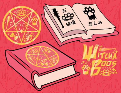 specktoons: Prop design for my upcoming comic project Witchaboos!  This is the Nekonomicon - a 