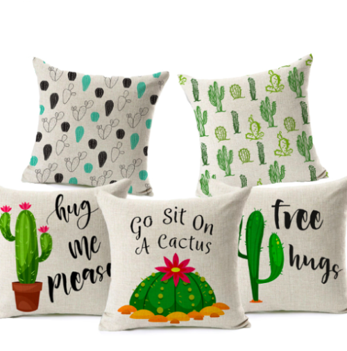 curatepop:Cactus Humor Pillow Cover - via All About Succulents. Use code CURATEBLR for 15% off + Fre