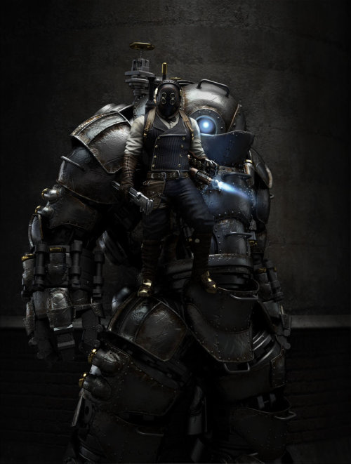 rhubarbes: ArtStation - Machine Maker , by Aldo Vicente More Steampunk here.