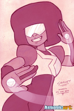 kmanicart:  Sketch 3, Garnet is Stronger