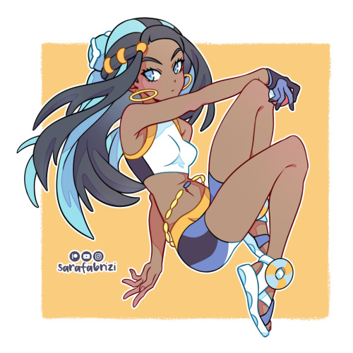 NESSA ~ Pokemon Sword &amp; Shield ⭐️I just really love Nessa&rsquo;s design, she is simply 