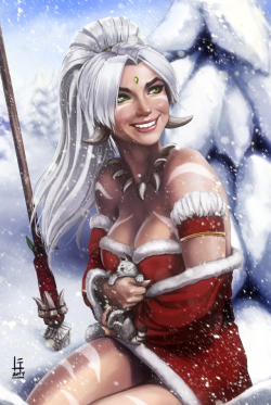 g21mm:  Snow Bunny Nidalee by GrimmFollow