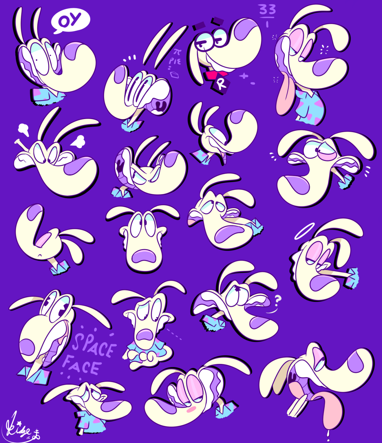 rikowski:    Conceptual sheet set for Rocko                         