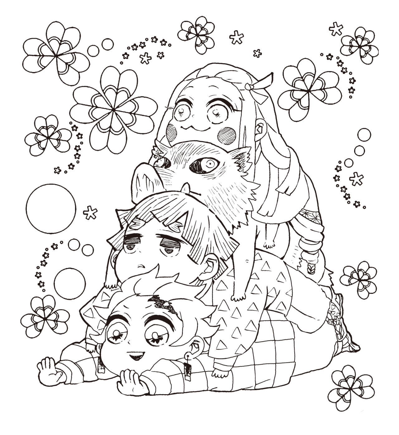 How to Draw Tanjiro, Zenitsu, Inosuke - [Kimetsu No Yaiba] 