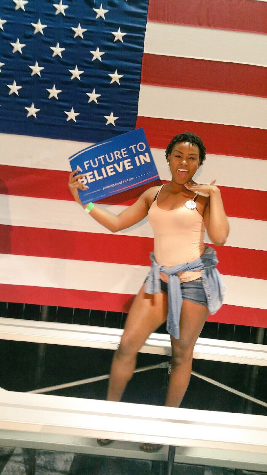 sassy-classy-ashy:  sassy-classy-ashy:  I felt the bern today!!!  My legs looked