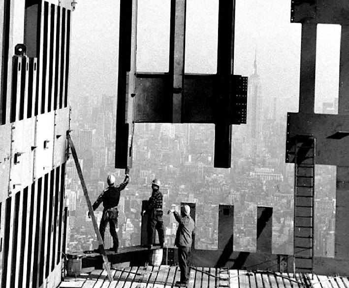 World Trade Center Construction, 1970.
From Old Images of New York