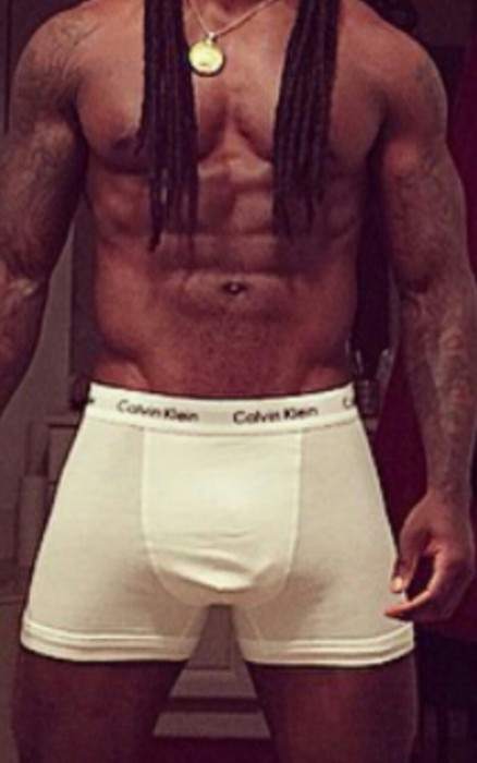 theluckeystar:  (via Rapper Ace Hood’s Eggplant Bulges.. | The Luckey Star) 