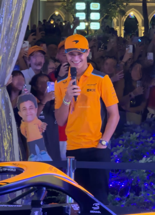 140923 Lando Norris Appearance For The OKX Race Club