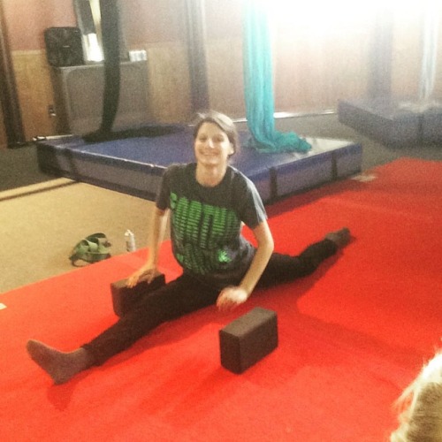 Nine weeks into our twelve week Flexibility class and Nina finally got FLAT SPLITS today! Congratula