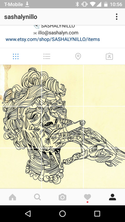 sashalynillo: “Old Woman Smoking” From my series of drawings inspired by Freud’s S